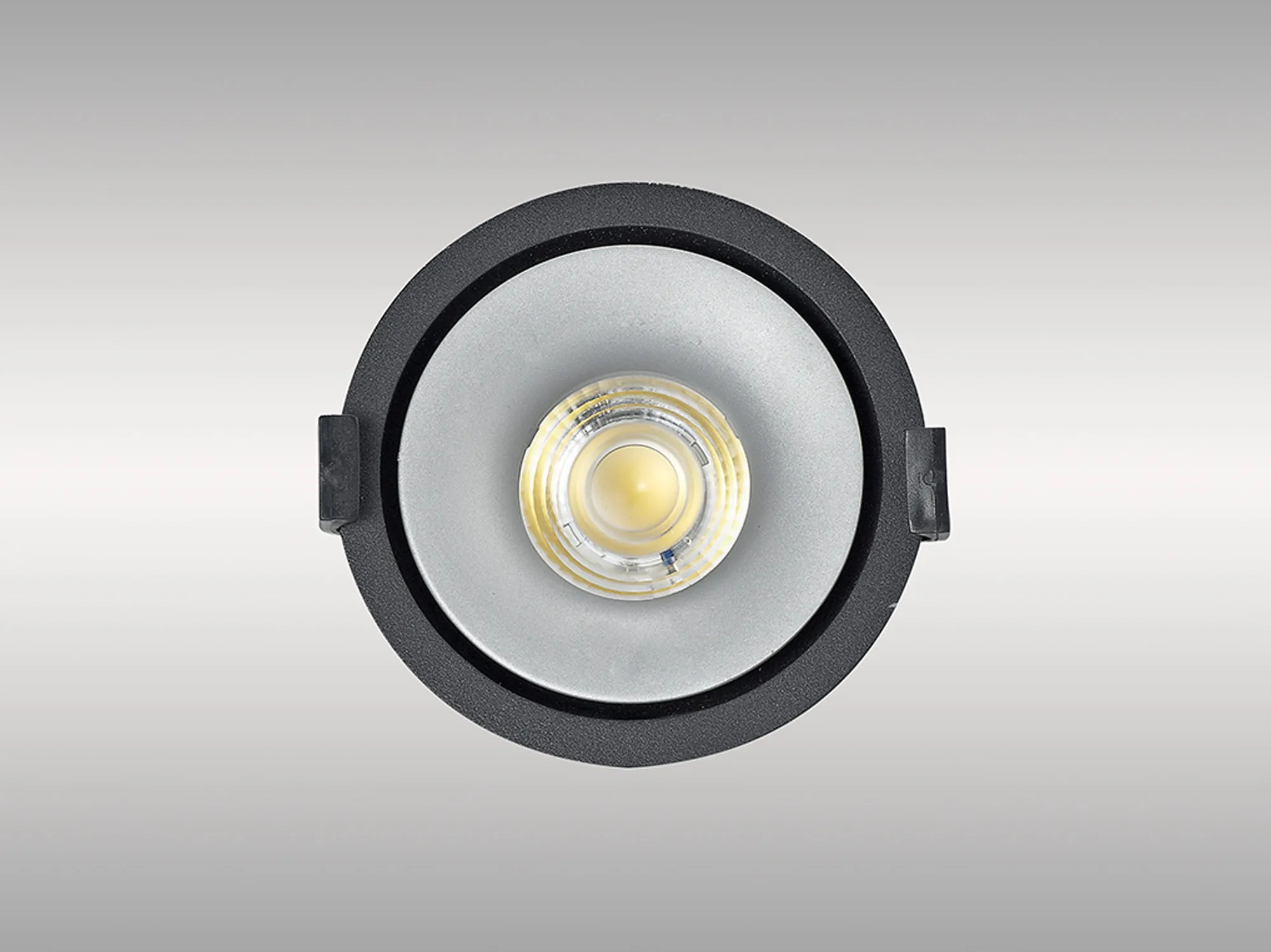 Bolor 9 Tridonic Powered 9W 3000K 840lm 36° CRI>90 LED Engine Black/Silver Fixed Recessed Spotlight, IP20 DM202063  Dlux Bolor 9